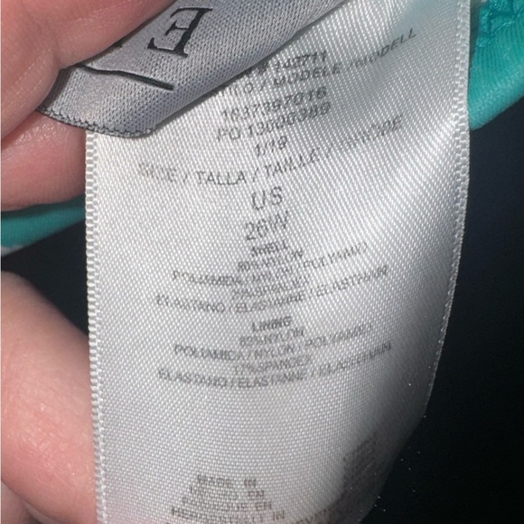 Eloquii One Piece Front Cut Out One Piece. Size 26w. Lined. - Picture 7 of 7